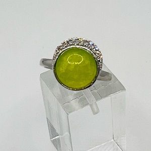 RETRO BOMB PARTY RING GENUINE PERIDOT QUARTZ RBP3352 SIZE 6